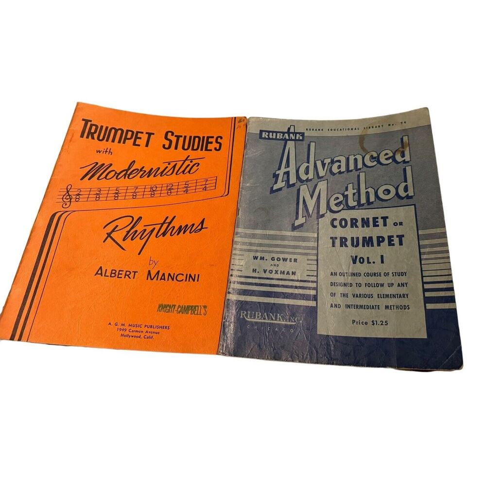 Sheet Music Rubank Advanced Method Cornet Trumpet‎ Volume 1 Modernistic Rhythms